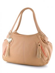 Butterflies Women's Handbag Peach from Amazon