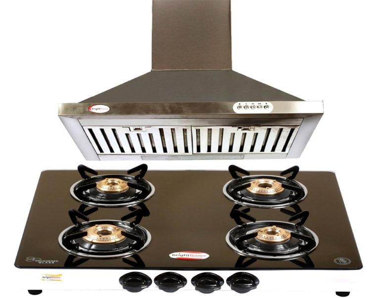 Buy BrightFlame 4 Burner Glass Top and Kitchen Chimney Amazon » Promo Code