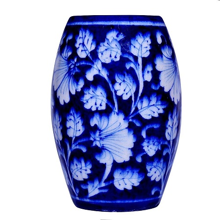 Himalaya Craft Blue Pottery Ceramic Flower